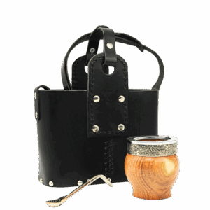 "Matera” Genuine Leather Yerba Mate Carrying Bag